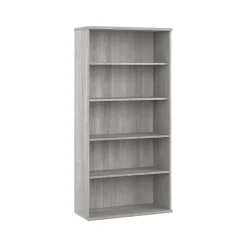 Bookcases*Bush Business Furniture Studio A 73"H 5-Shelf Bookcase with Adjustable Shelves, Laminated Wood (SDB7236PG-Z) Platinum Gray