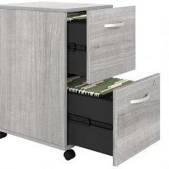 File Cabinets*Bush Business Furniture Studio A 2-Drawer Mobile Vertical File Cabinet, Letter/Legal Size, Lockable, (SDF116PGSU-Z) Platinum Gray