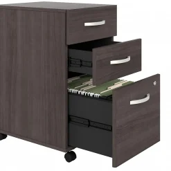 File Cabinets*Bush Business Furniture Studio A 3-Drawer Mobile Vertical File Cabinet, Letter/Legal Size, Lockable, (SDF216SGSU-Z) Storm Gray
