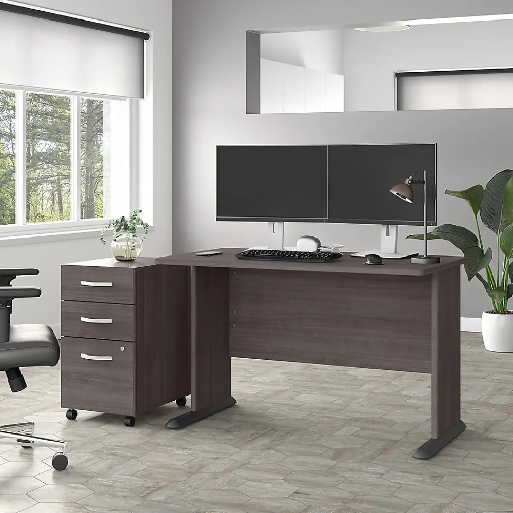 Computer Desks*Bush Business Furniture Studio A 48"W Computer Desk, Storm Gray (SDD248SG)