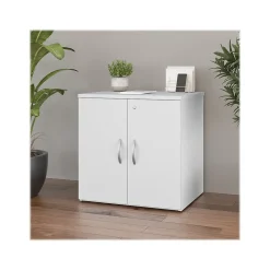 Storage Cabinets*Bush Business Furniture Studio C 30" Storage Cabinet with 2 Shelves, White (SCS130WH)