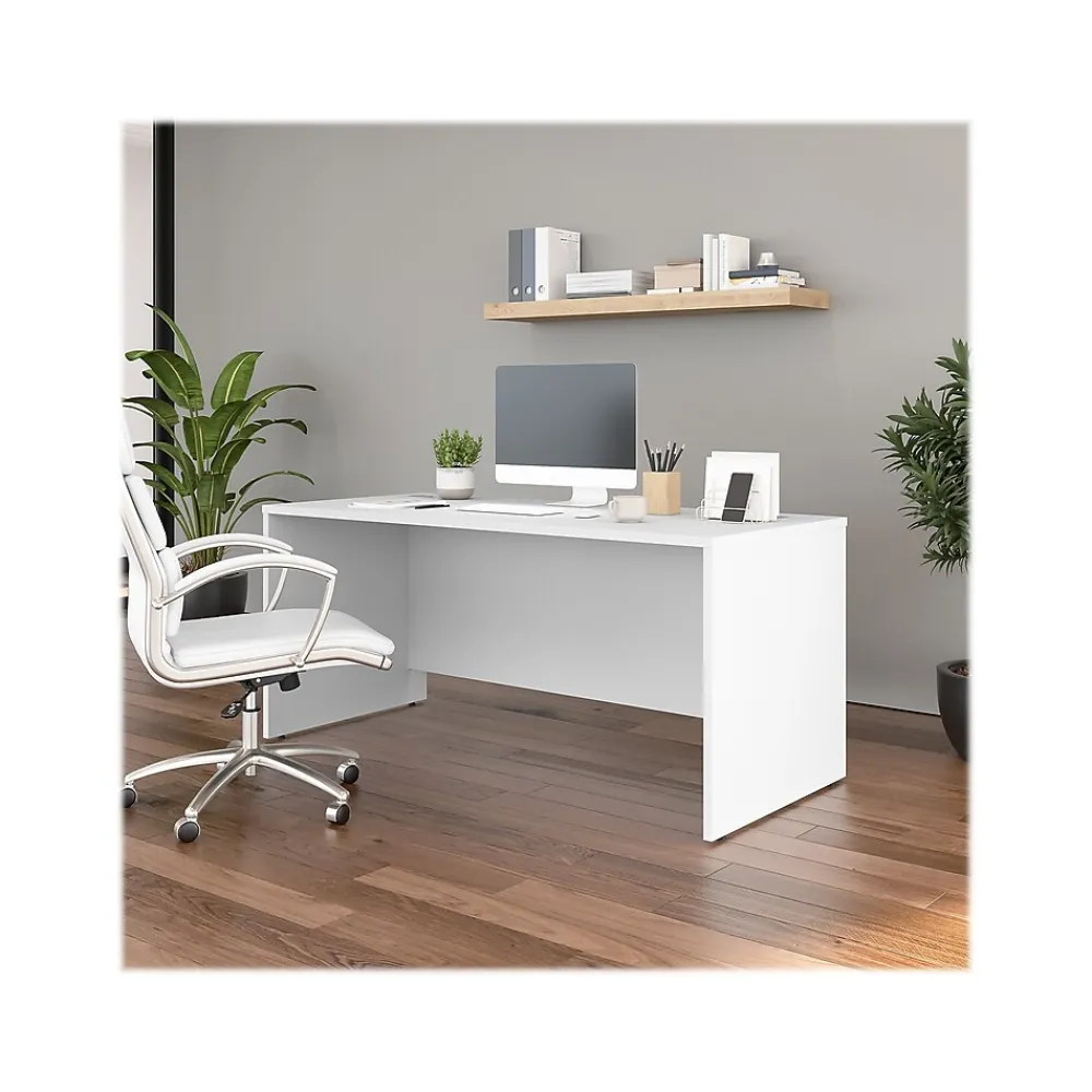 Computer Desks*Bush Business Furniture Studio C 66"W Office Desk, White (SCD166WH)