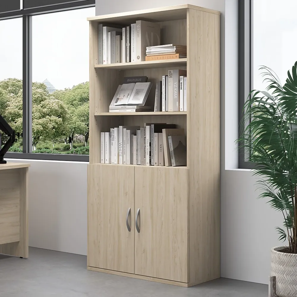 Bookcases*Bush Business Furniture Studio C Bookcase Door Kit, Natural Elm (SCB236NE)