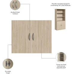Bookcases*Bush Business Furniture Studio C Bookcase Door Kit, Natural Elm (SCB236NE)