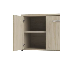 Storage Cabinets*Bush Furniture Bush Business Furniture Studio C Low Storage Cabinet with Doors and Shelves, Natural Elm (SCS160NE)