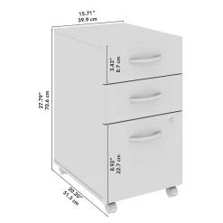 File Cabinets*Bush Furniture Bush Business Furniture Studio C 3 Drawer Mobile File Cabinet, Natural Elm (SCF216NESU)