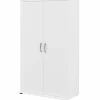 Storage Cabinets*Bush Business Furniture Universal 62" Tall Storage Cabinet with Doors and 5 Shelves, White (UNS136WHK)