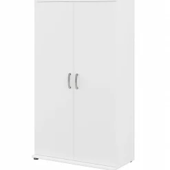 Storage Cabinets*Bush Business Furniture Universal 62" Tall Storage Cabinet with Doors and 5 Shelves, White (UNS136WHK)