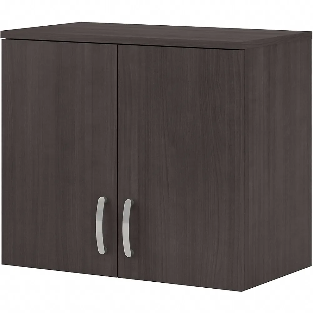 Storage Cabinets*Bush Business Furniture Universal 24" Wall Cabinet with Doors and 2 Shelves, Storm Gray (UNS428SG)