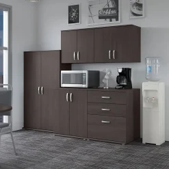 Storage Cabinets*Bush Business Furniture Universal 62" 5-Piece Modular Storage Set with 11 Shelves, Storm Gray (UNS003SG)