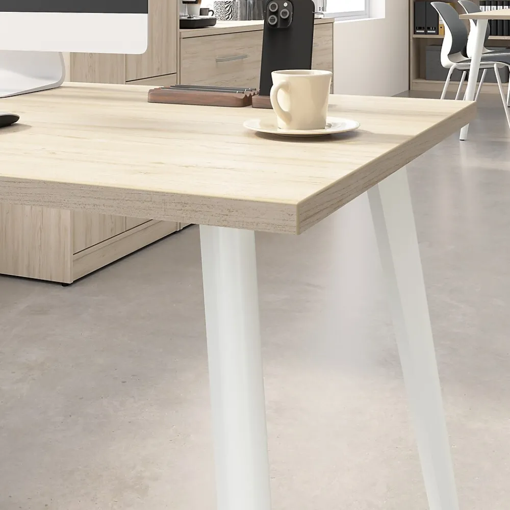 L-Desks*Bush Business Furniture Vista 72"W L Shaped Desk, Natural Elm (VST003NE)