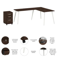 L-Desks*Bush Business Furniture Vista 60