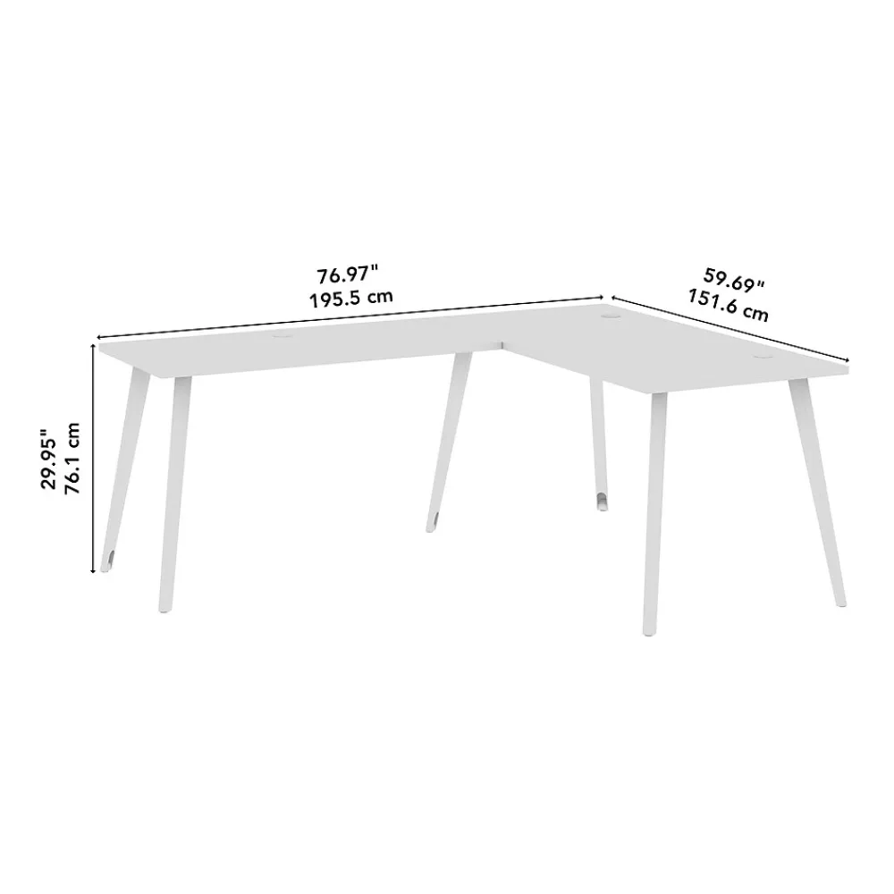 L-Desks*Bush Business Furniture Vista 60"W L Shaped Desk, Black Walnut (VST004BW)