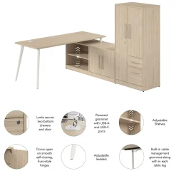 L-Desks*Bush Business Furniture Vista 72