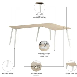L-Desks*Bush Business Furniture Vista 60