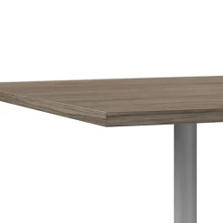 Conference Room Tables*Bush Business Furniture 120W x 48D Boat Shaped Conference Table with Metal Base, Modern Hickory (99TBM120MHSVK)