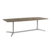 Conference Room Tables*Bush Business Furniture 96W x 42D Boat Shaped Conference Table with Metal Base, Modern Hickory (99TBM96MHSVK)