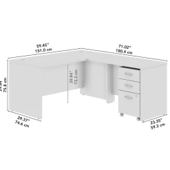 L-Desks*Bush Business Furniture Westfield 60