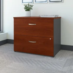 File Cabinets*Bush Business Furniture Westfield 36W 2 Drawer Lateral File Cabinet, /Graphite Gray (WC24454C) Hansen Cherry