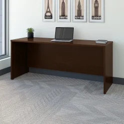 Office Desks*Bush Business Furniture Westfield 72"W Credenza Desk, Mocha Cherry (WC12926)