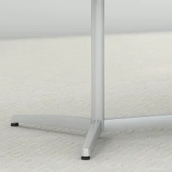 Conference Room Tables*Bush Business Furniture 96W x 42D Boat Shaped Conference Table with Metal Base, (99TBM96MRSVK) Mocha Cherry/Silver