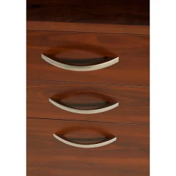 Office Desks*Bush Business Furniture Westfield 72W L Shaped Desk with 48W Return and Mobile File Cabinet, Hansen Cherry (SRC001HCSU) Hansen Cherry/Graphite