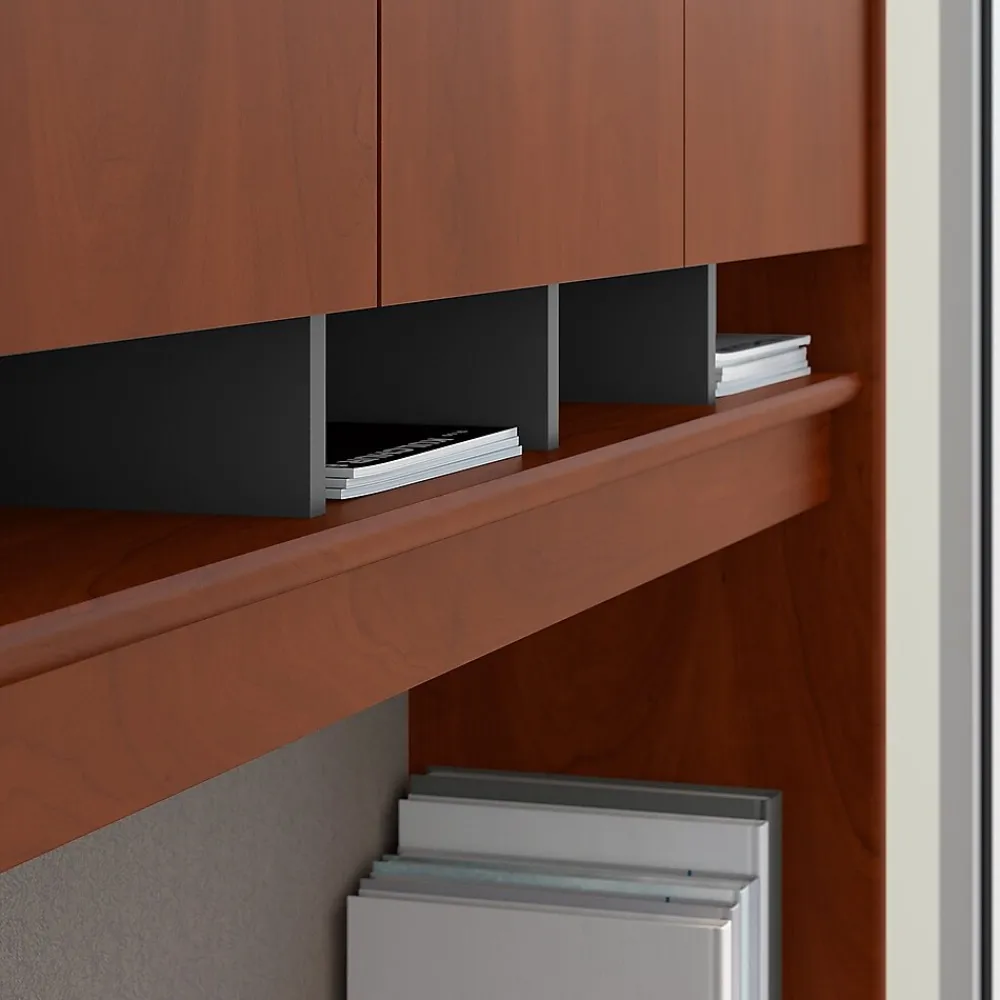 Computer Desks*Bush Business Furniture Westfield 60"W Office Desk with Hutch and Mobile File Cabinet, Hansen Cherry (SRC014HCSU)