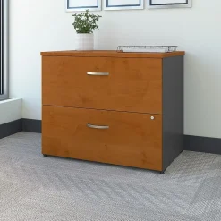 File Cabinets*Bush Business Furniture Westfield Lateral File Cabinet, Natural Cherry (WC72454CSU) Natural Cherry/Graphite Gray
