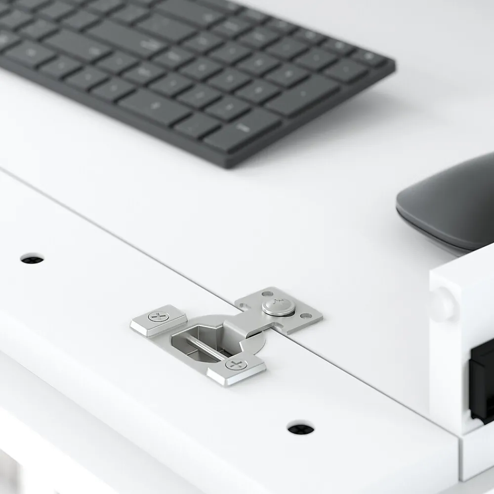 Computer Desks*Bush Furniture Broadview 54"W Computer Desk with Drawers, Pure White (BDD254WH-03)