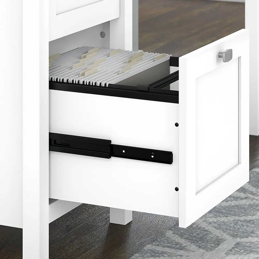 Computer Desks*Bush Furniture Broadview 54"W Computer Desk with Drawers, Pure White (BDD254WH-03)