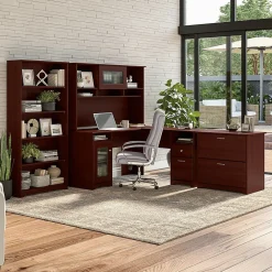 File Cabinets*Bush Furniture Cabot Lateral File Cabinet, (WC31480) Harvest Cherry