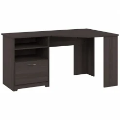 L-Desks*Bush Furniture Cabot 60"W Corner Desk, (WC31715-03) Heather Gray