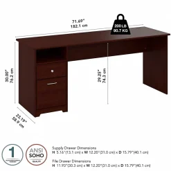 Computer Desks*Bush Furniture Cabot 72