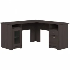 L-Desks*Bush Furniture Cabot 60"W L Shaped Desk, (WC31730-03K) Heather Gray
