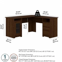 Office Desks*Bush Furniture Cabot 60