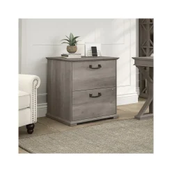 File Cabinets*Bush Furniture Homestead 2-Drawer Lateral File Cabinet, Letter/Legal Size, Lockable, Driftwood Gray (HOF129DG-03)