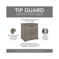 File Cabinets*Bush Furniture Homestead 2-Drawer Lateral File Cabinet, Letter/Legal Size, Lockable, Driftwood Gray (HOF129DG-Z)