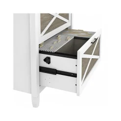 File Cabinets*Bush Furniture Key West 2-Drawer Lateral File Cabinet, Letter/Legal, Shiplap Gray/Pure White, 30