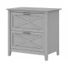 File Cabinets*Bush Furniture Key West 2-Drawer Lateral File Cabinet, Letter/Legal, Cape Cod Gray, 30" (KWF130CG-03)