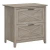 File Cabinets*Bush Furniture Key West Lateral File, Washed Gray (KWF130WG-03)