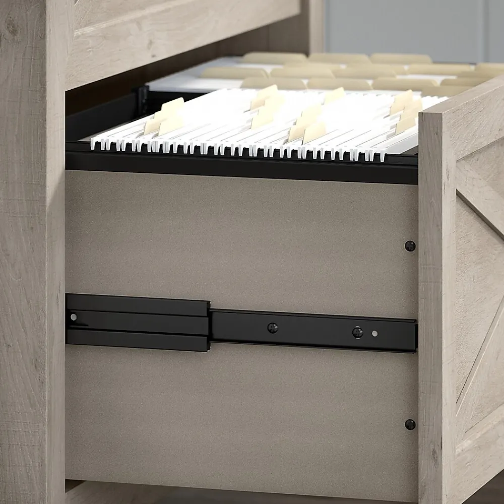 File Cabinets*Bush Furniture Key West Lateral File, Washed Gray (KWF130WG-03)