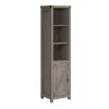 Bookcases*Bush Furniture Knoxville 72"H 5-Shelf Bookcase with Door, Restored Gray (CGB118RTG-03)