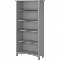 Bookcases*Bush Furniture Salinas 63"H 5-Shelf Bookcase with Adjustable Shelves, Laminated Wood (SAB132CG-03) Cape Cod Gray