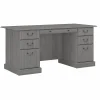 Office Desks*Bush Furniture Saratoga 66"W Wood Executive Desk, Modern Gray (EX45866-03K)
