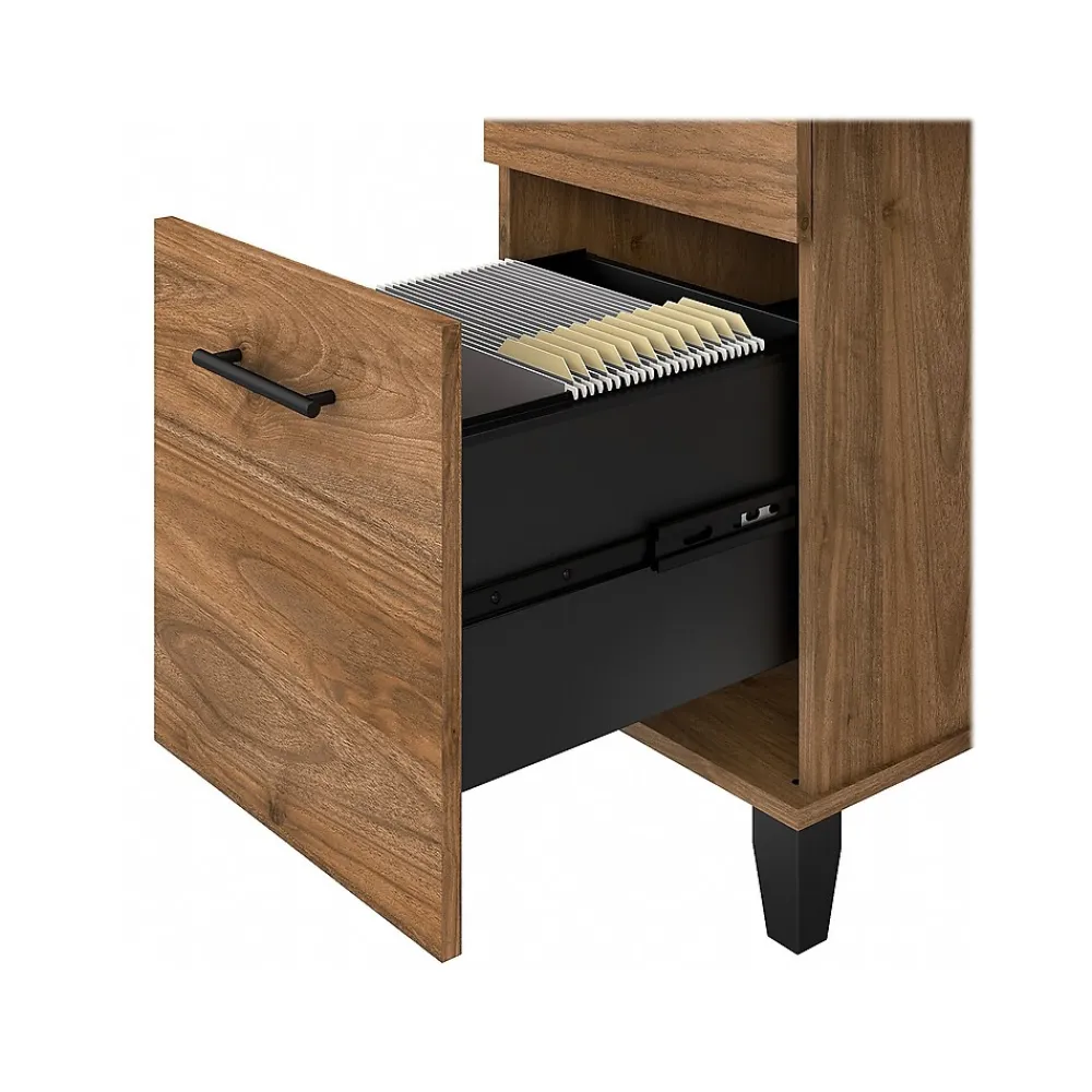 Computer Desks*Bush Furniture Somerset 72" Computer Desk with Drawers and Hutch, (SET018FW) Fresh Walnut