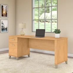 Computer Desks*Bush Furniture Somerset 72"W Office Desk with Drawers, (WC81472) Maple Cross