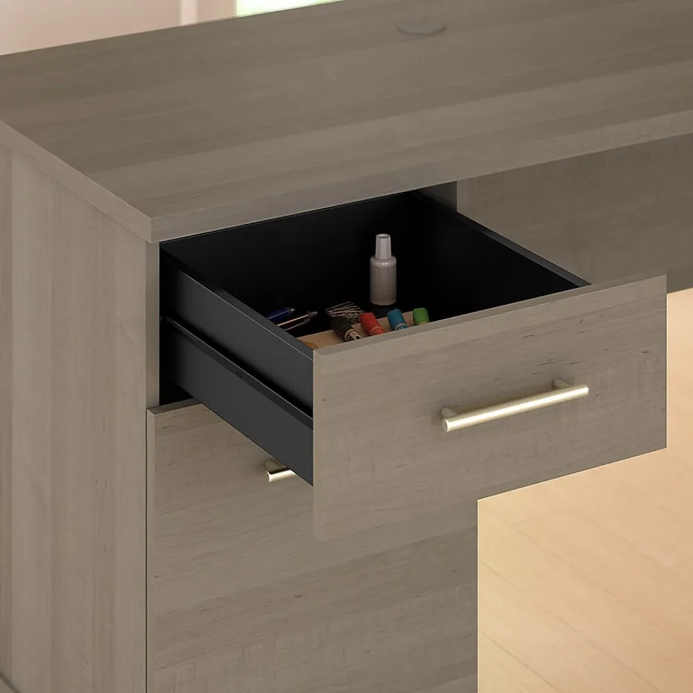 Computer Desks*Bush Furniture Somerset 72"W Office Desk with Drawers, (WC81672) Ash Gray