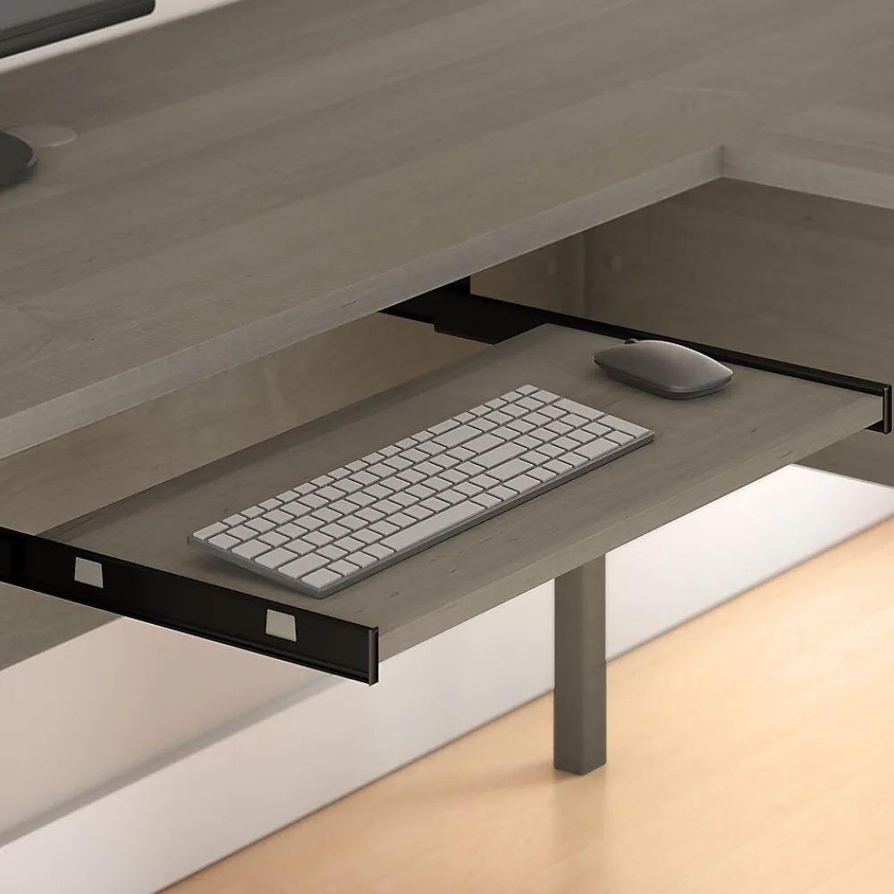L-Desks*Bush Furniture Somerset 72"W L Shaped Desk with Storage, (WC81610K) Ash Gray