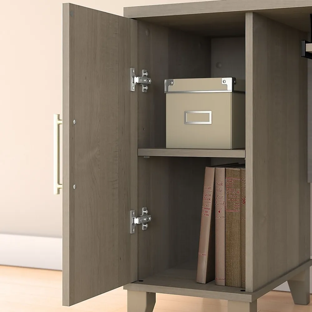 L-Desks*Bush Furniture Somerset 72"W L Shaped Desk with Storage, (WC81610K) Ash Gray