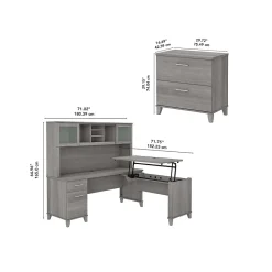 L-Desks*Bush Furniture Somerset 72